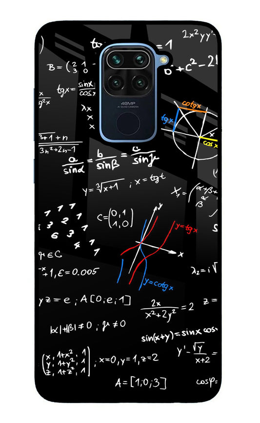 Mathematics Formula Redmi Note 9 Glass Case