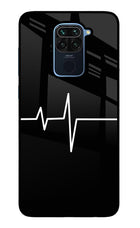Heart Beats Redmi Note 9 Glass Case Back Cover by Casekaro