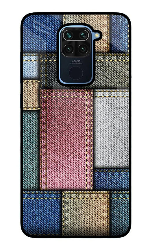 Multicolor Jeans Redmi Note 9 Glass Case