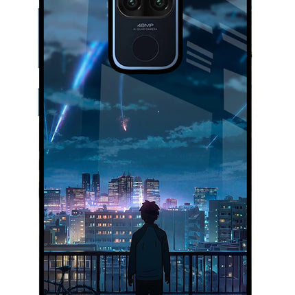 Anime Redmi Note 9 Glass Case Back Cover by Casekaro