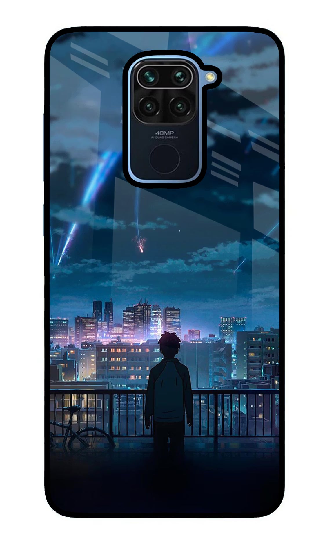 Anime Redmi Note 9 Glass Case Back Cover by Casekaro