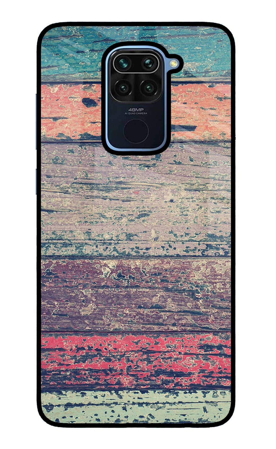 Colourful Wall Redmi Note 9 Glass Case