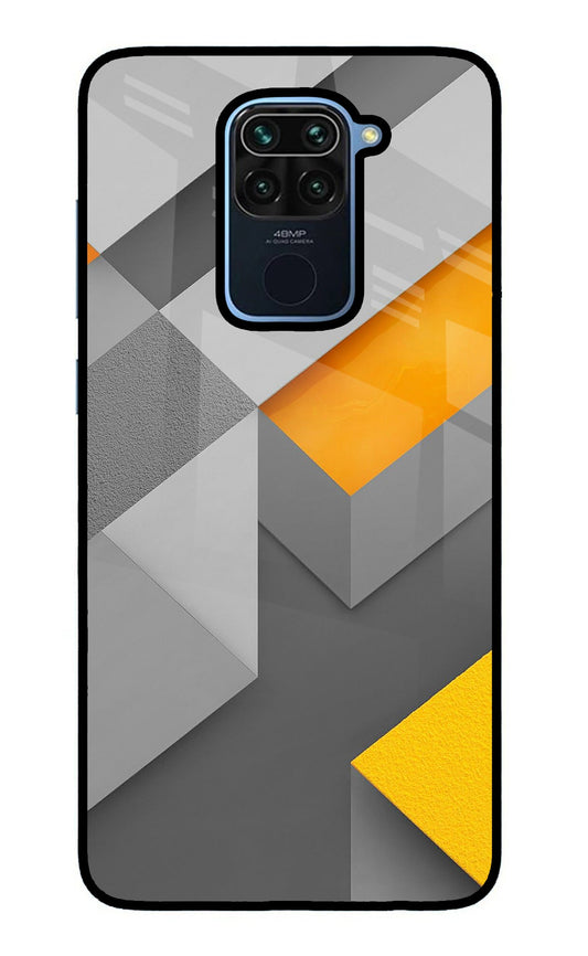 Abstract Redmi Note 9 Glass Case