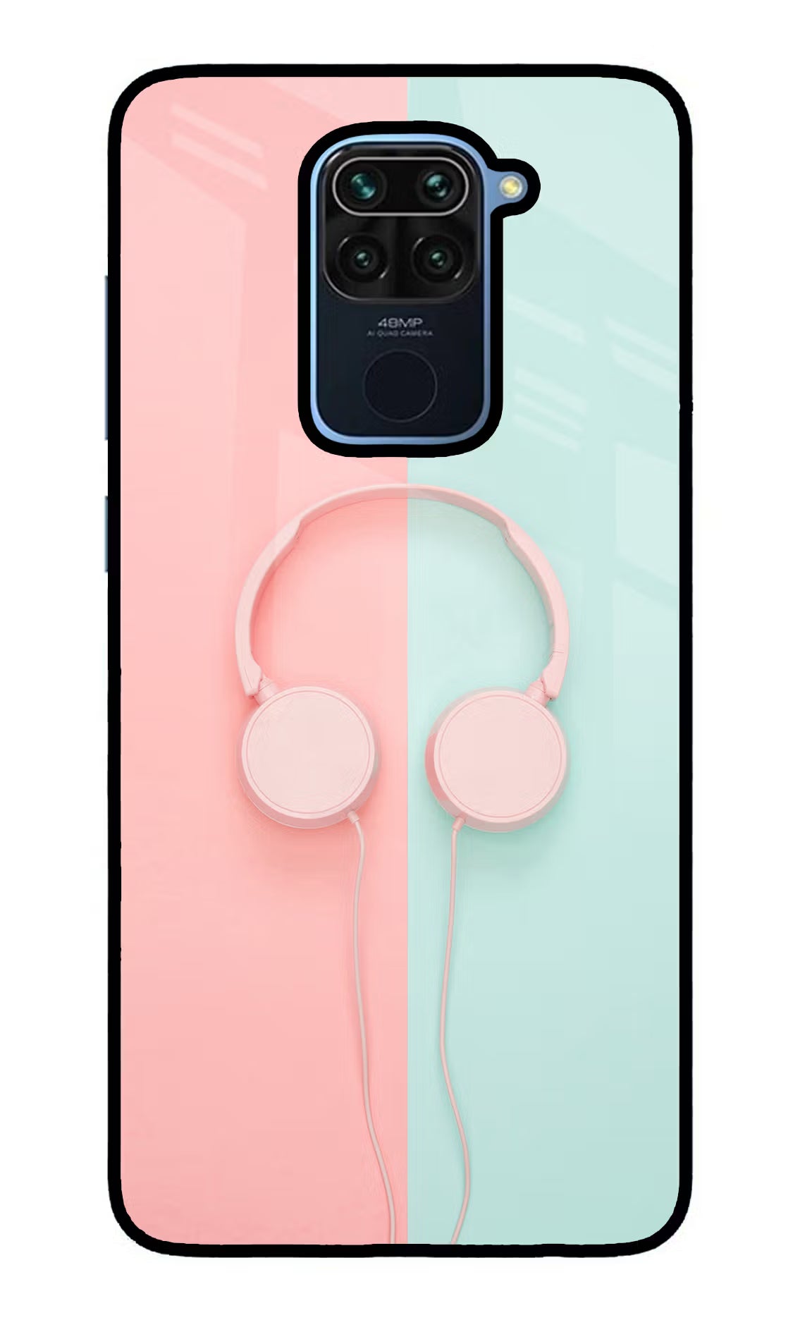Music Lover Redmi Note 9 Glass Case Back Cover by Casekaro