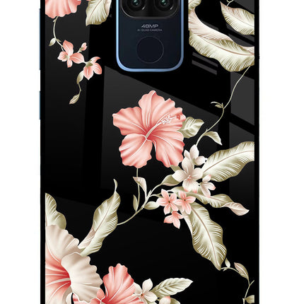 Flowers Redmi Note 9 Glass Case Back Cover by Casekaro