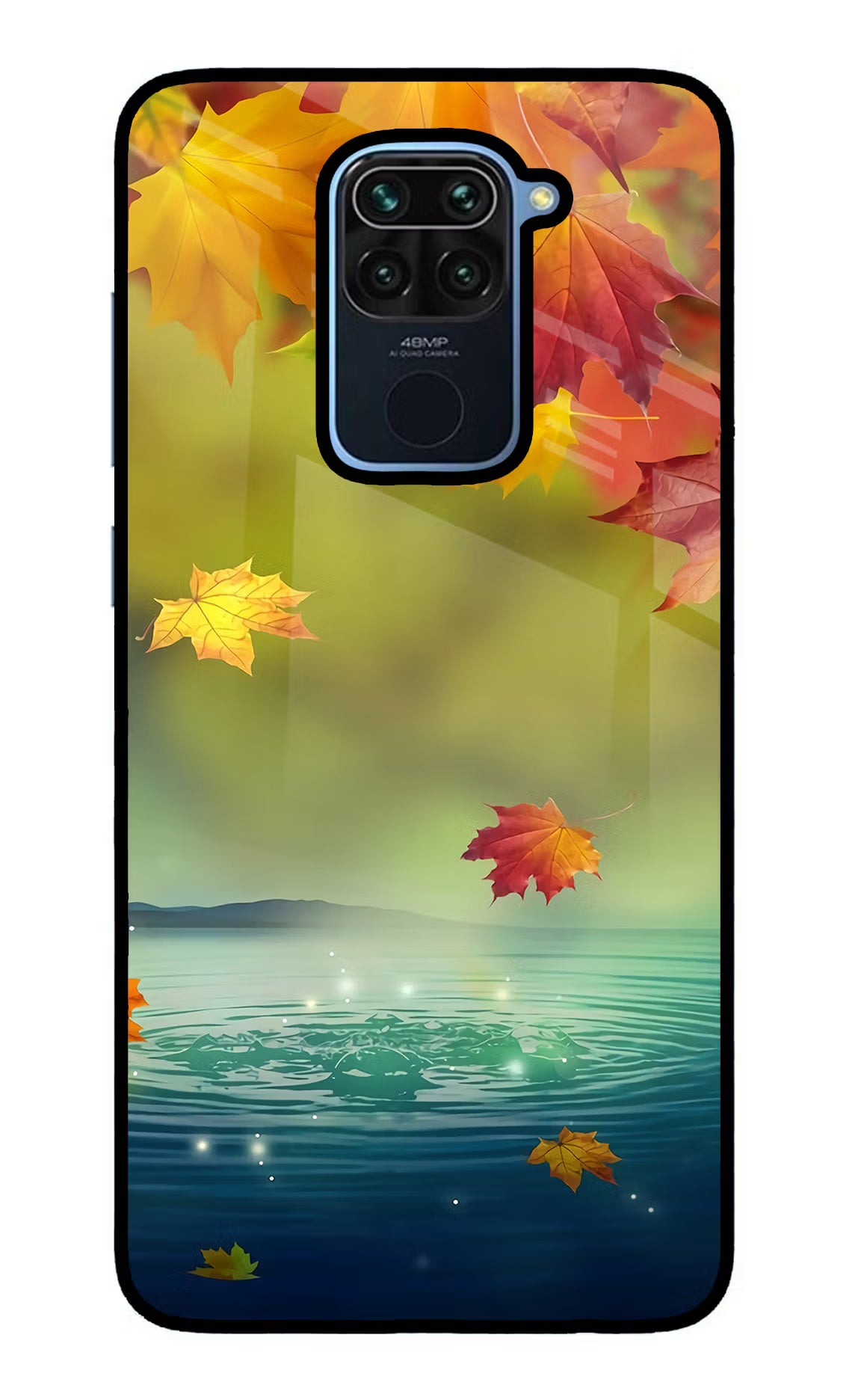 Flowers Redmi Note 9 Glass Case Back Cover by Casekaro