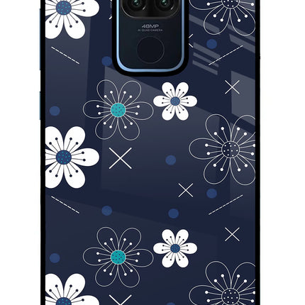 Flowers Redmi Note 9 Glass Case Back Cover by Casekaro