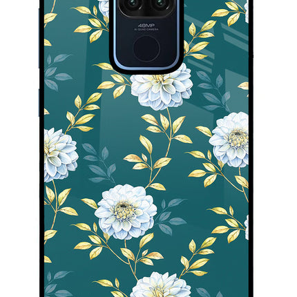 Flowers Redmi Note 9 Glass Case Back Cover by Casekaro