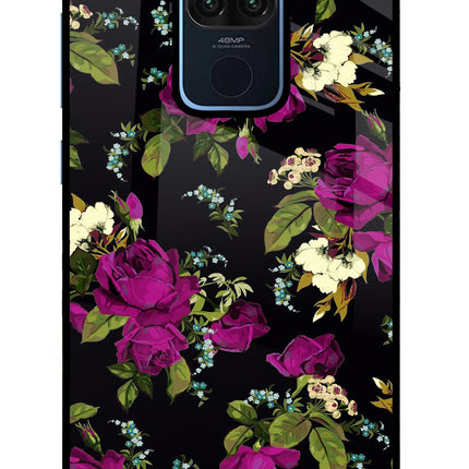 Flowers Redmi Note 9 Glass Case Back Cover by Casekaro