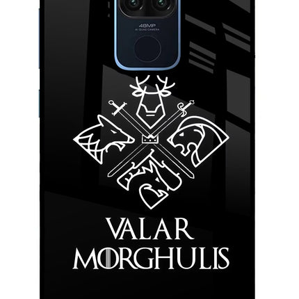 Valar Morghulis | Game Of Thrones Redmi Note 9 Glass Case Back Cover by Casekaro