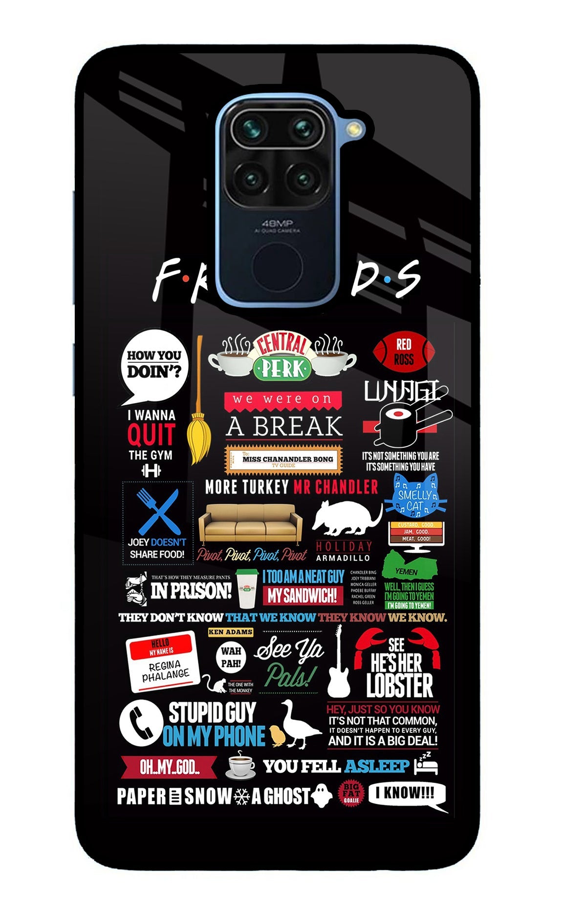 FRIENDS Redmi Note 9 Back Cover