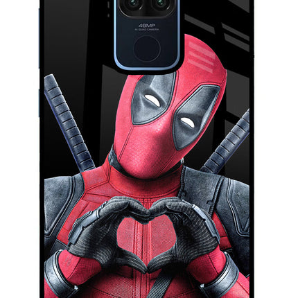 Deadpool Redmi Note 9 Glass Case Back Cover by Casekaro