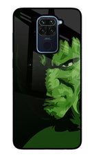 HULK Redmi Note 9 Glass Case Back Cover by Casekaro