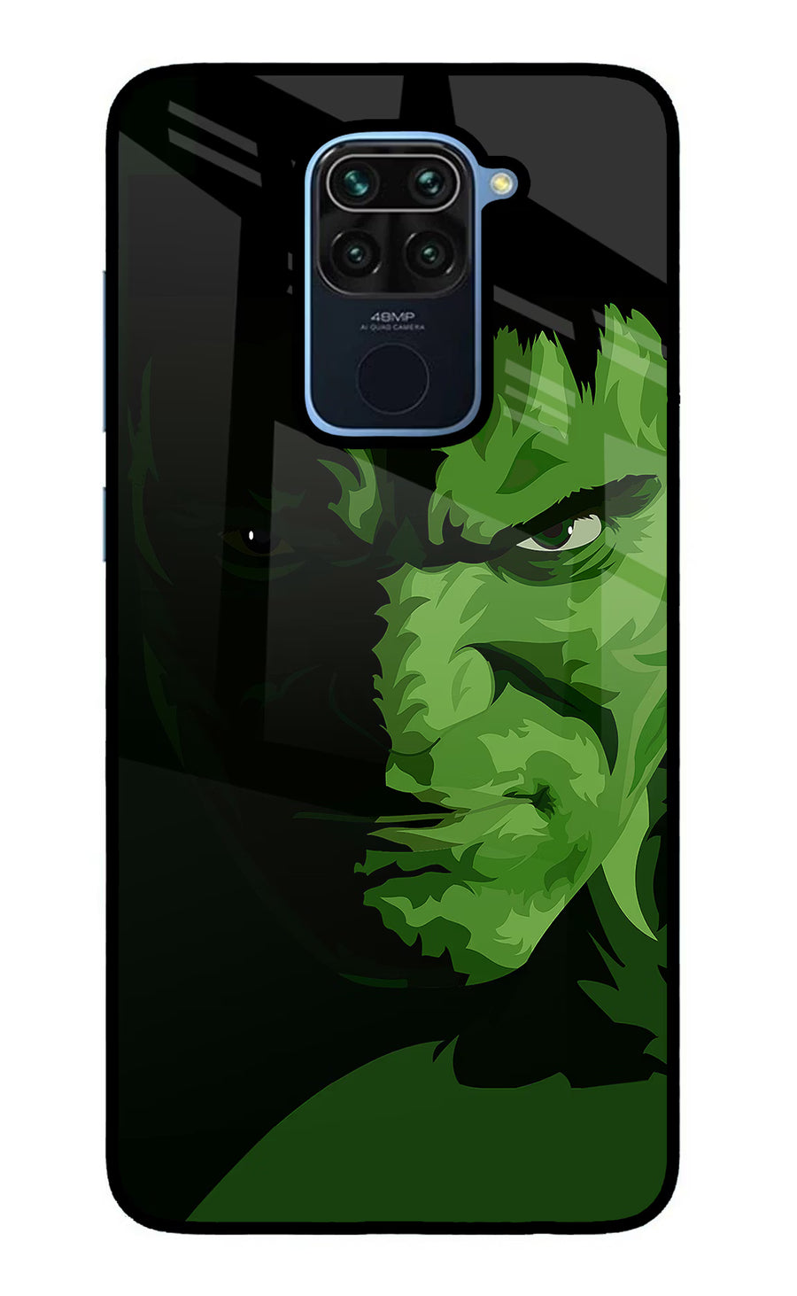 HULK Redmi Note 9 Back Cover, Glass case