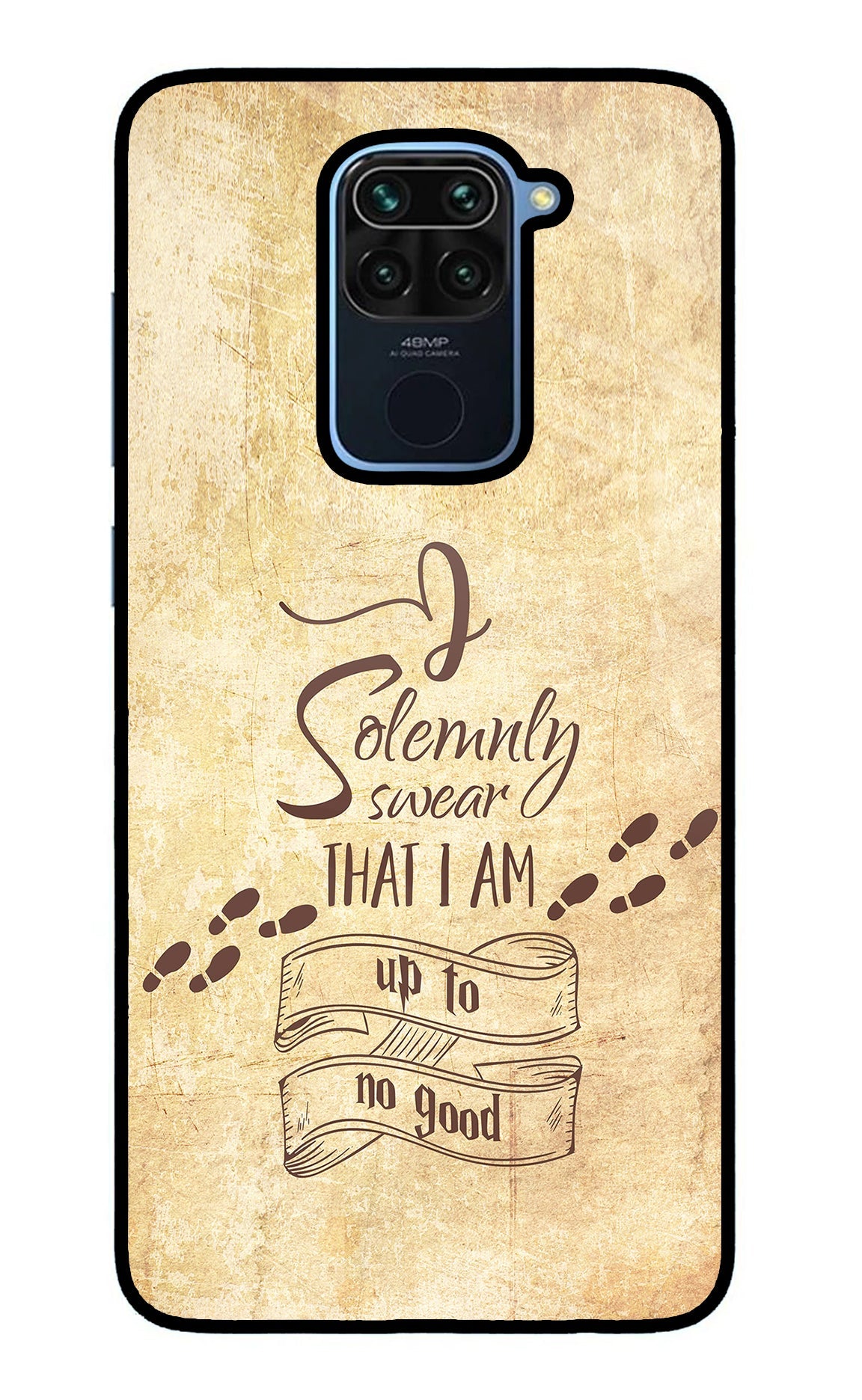 I Solemnly swear that i up to no good Redmi Note 9 Glass Case