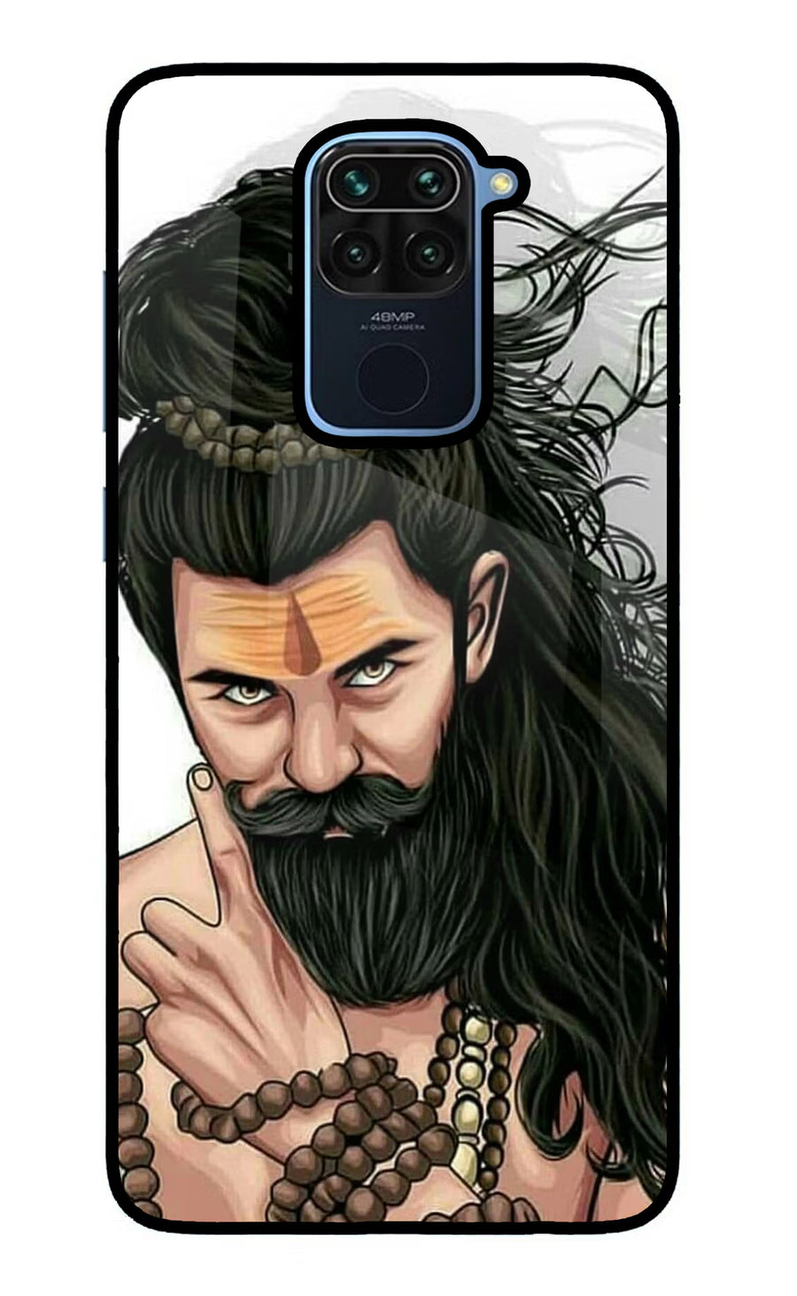 Mahadev Redmi Note 9 Back Cover, Glass case
