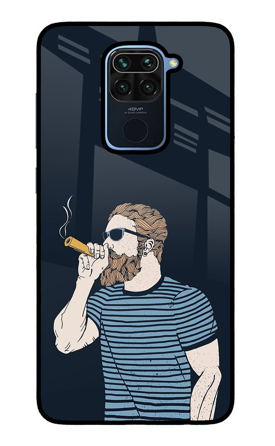 Smoking Redmi Note 9 Glass Case