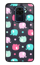 Elephants Redmi Note 9 Glass Case Back Cover by Casekaro