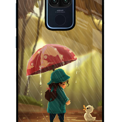 Rainy Day Redmi Note 9 Glass Case