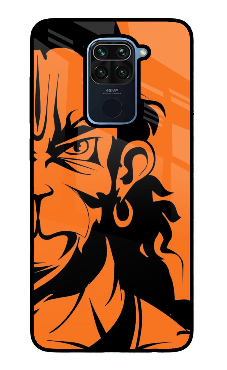 Hanuman Redmi Note 9 Back Cover, Glass case