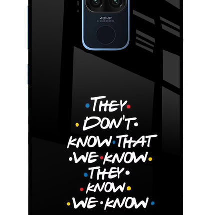 FRIENDS Dialogue Redmi Note 9 Glass Case Back Cover by Casekaro