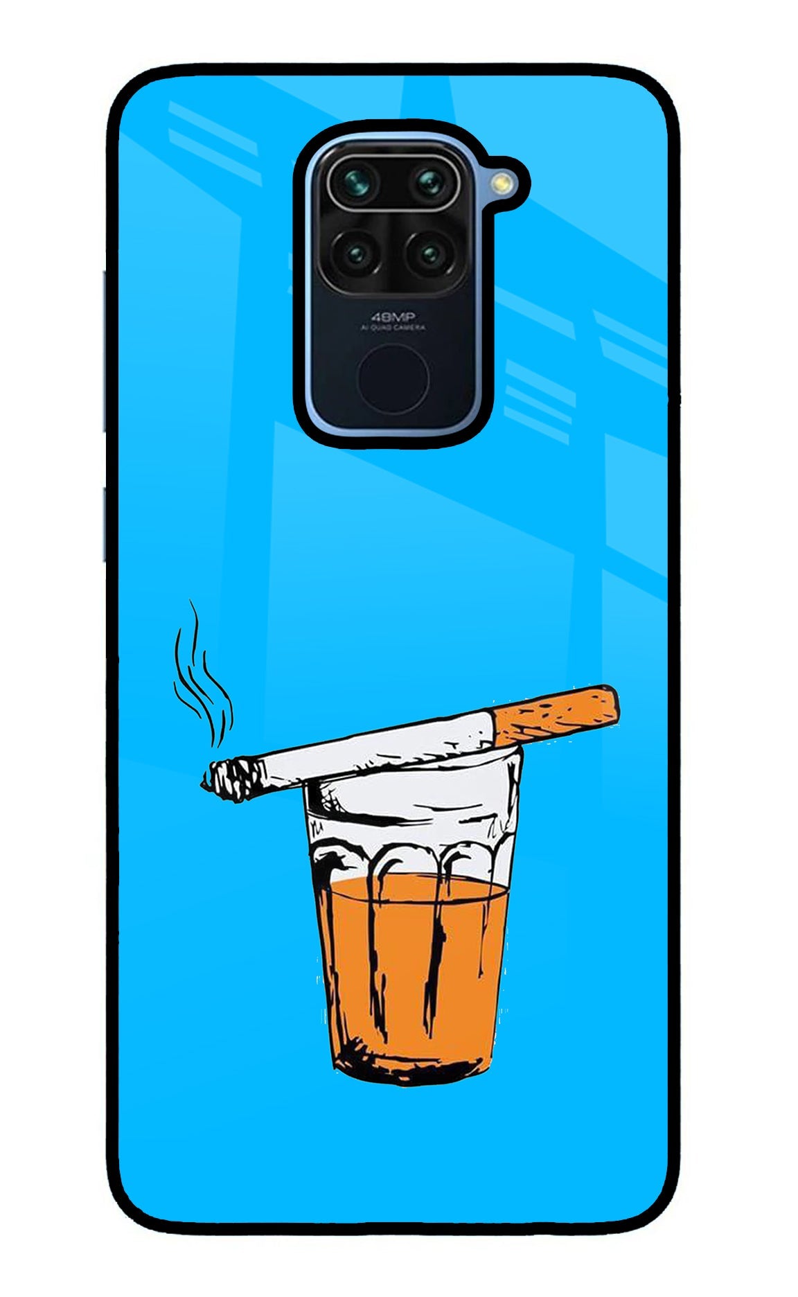 Chai Sutta Redmi Note 9 Glass Case