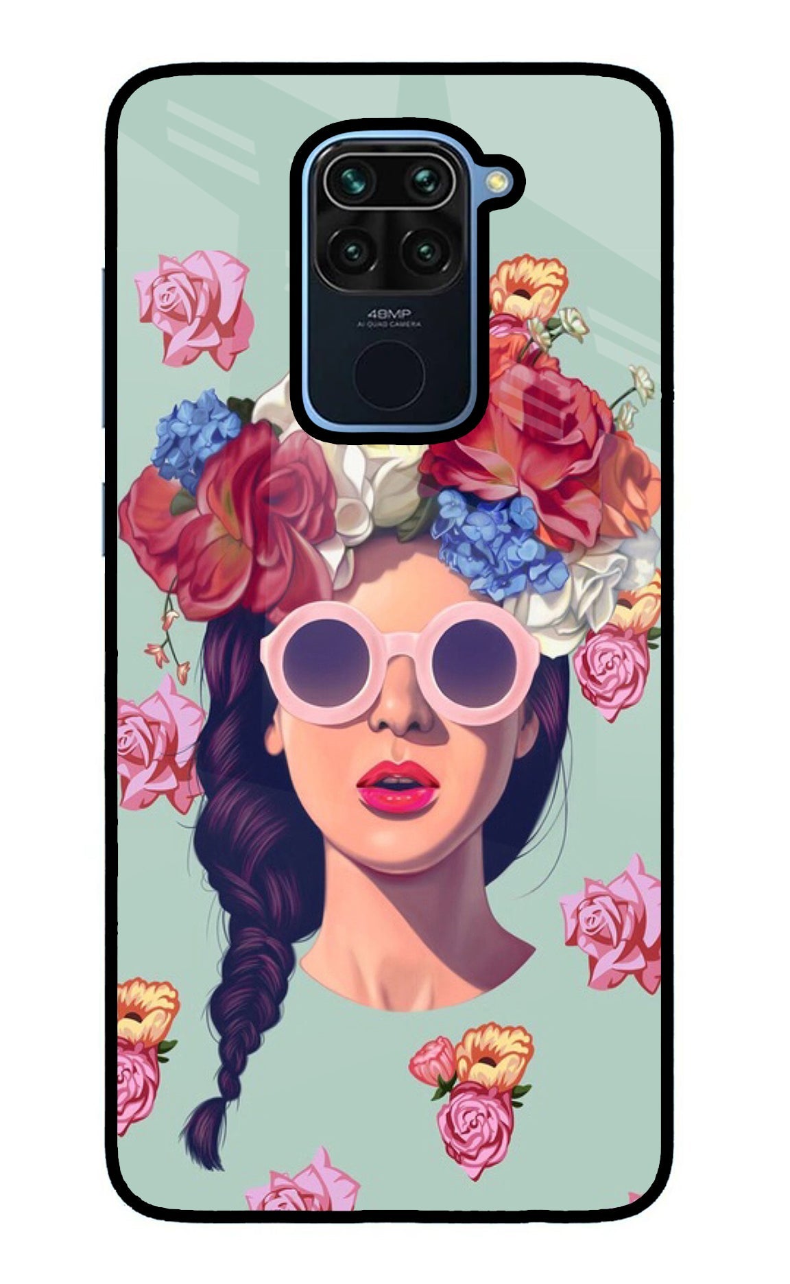 Pretty Girl Redmi Note 9 Glass Case