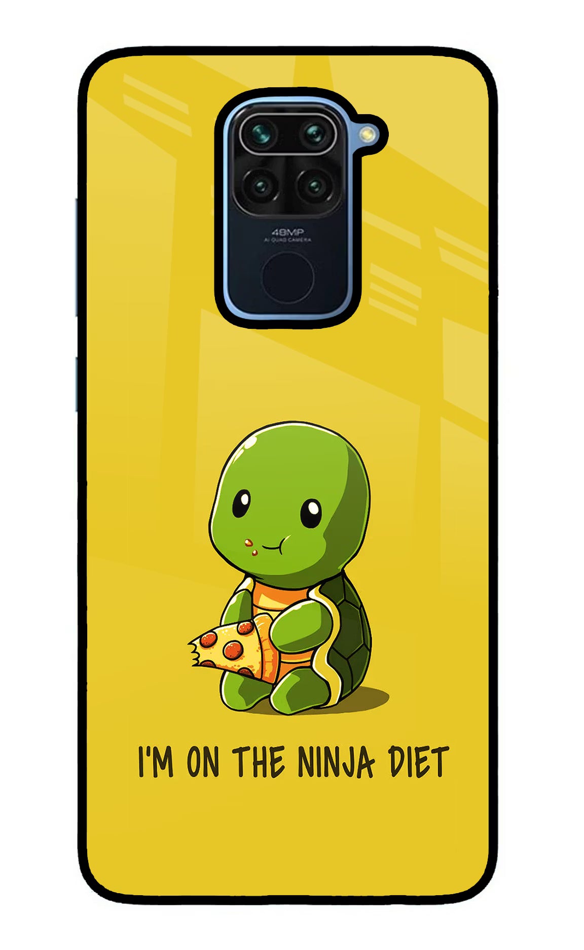 I'm on Ninja Diet Redmi Note 9 Glass Case Back Cover by Casekaro