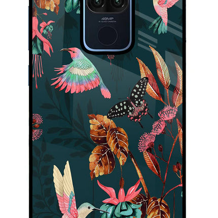Birds Redmi Note 9 Glass Case Back Cover by Casekaro