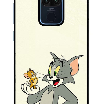 Tom & Jerry Redmi Note 9 Glass Case Back Cover by Casekaro