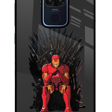 Ironman Throne Redmi Note 9 Glass Case Back Cover by Casekaro