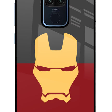 Ironman Redmi Note 9 Glass Case Back Cover by Casekaro