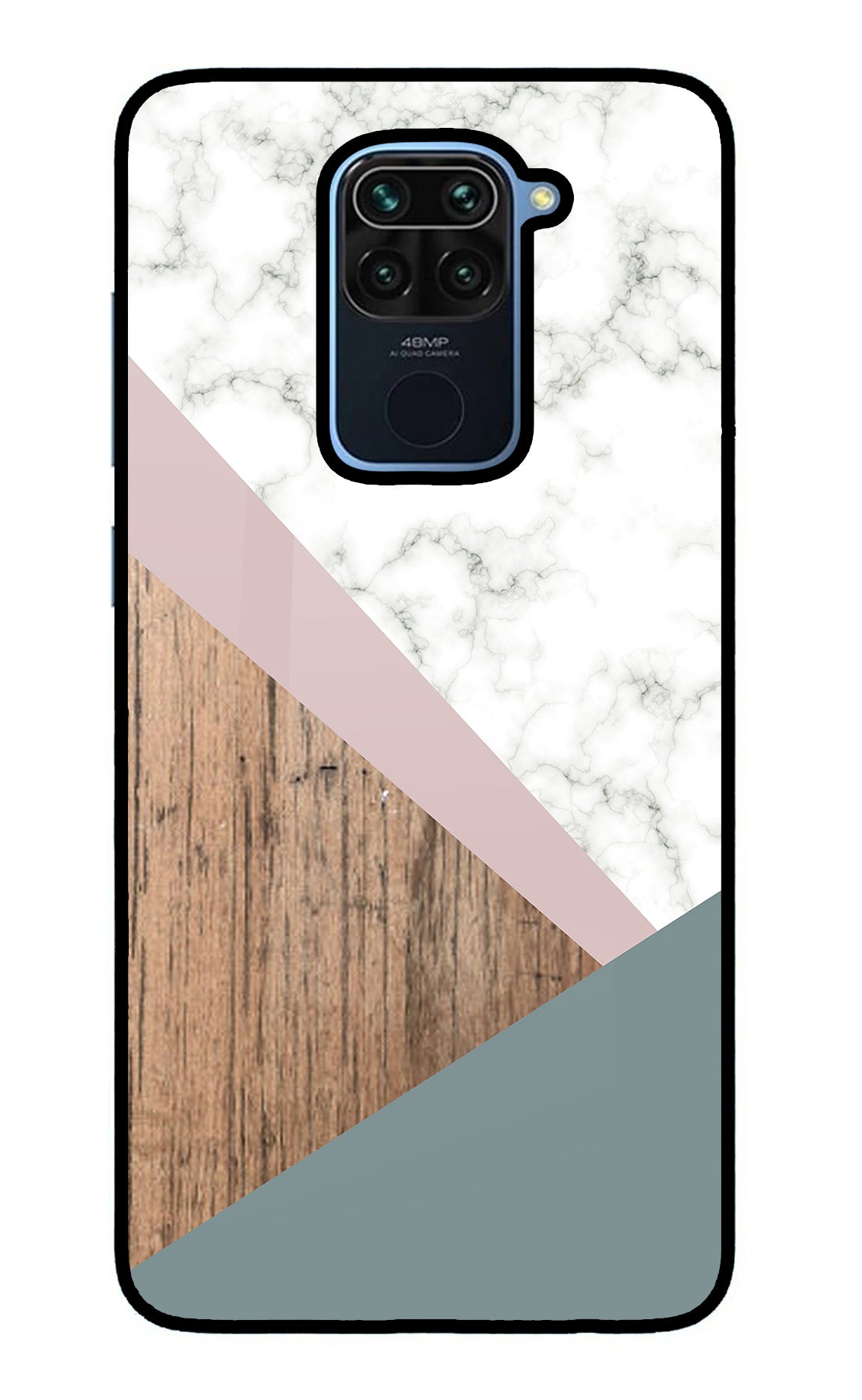 Marble wood Abstract Redmi Note 9 Back Cover