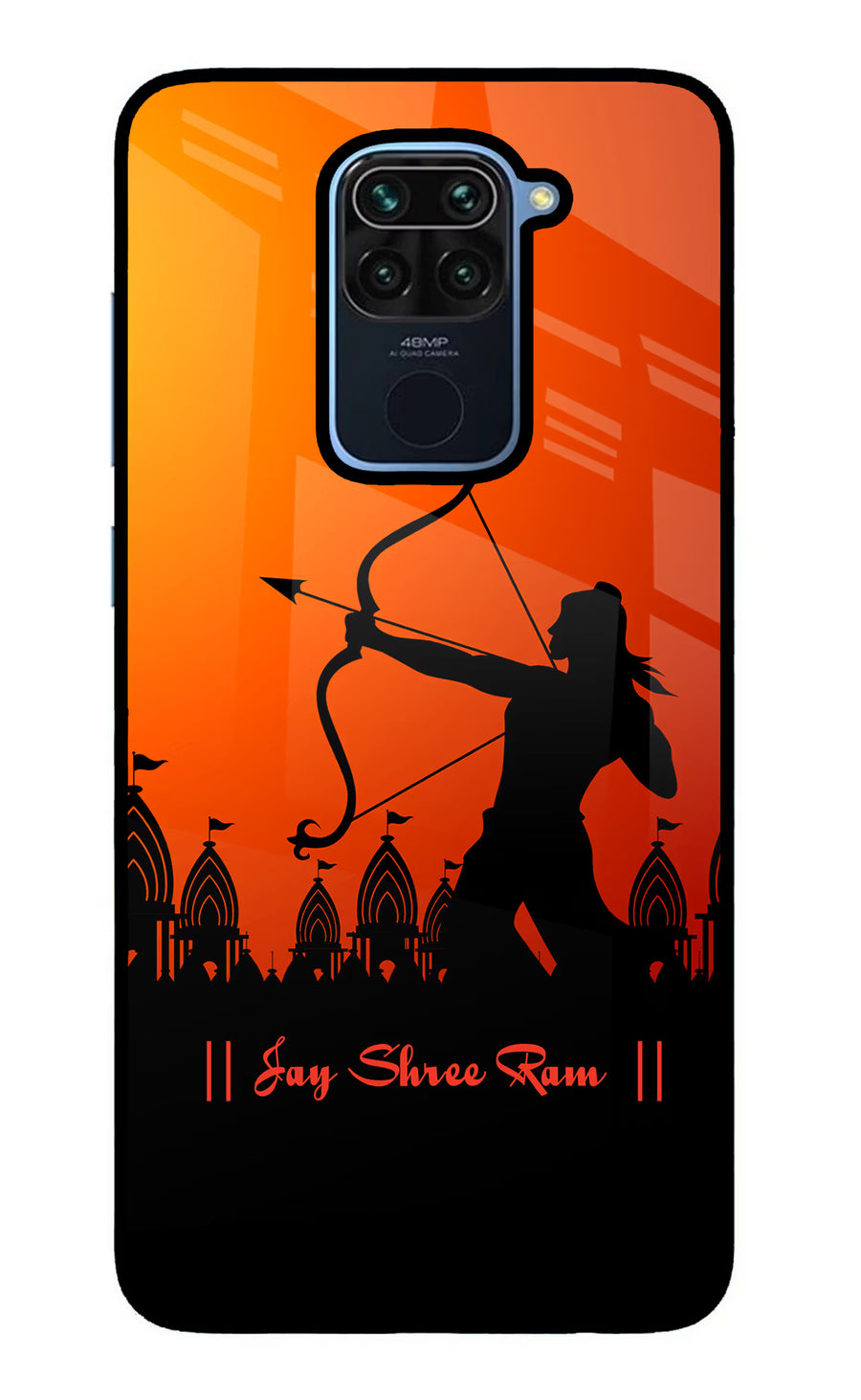 Lord Ram - 4 Redmi Note 9 Back Cover, Glass case