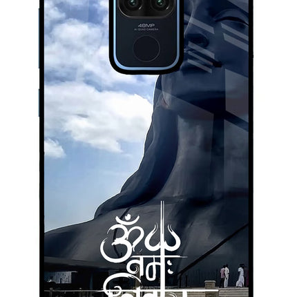 Om Namah Shivay Redmi Note 9 Glass Case Back Cover by Casekaro