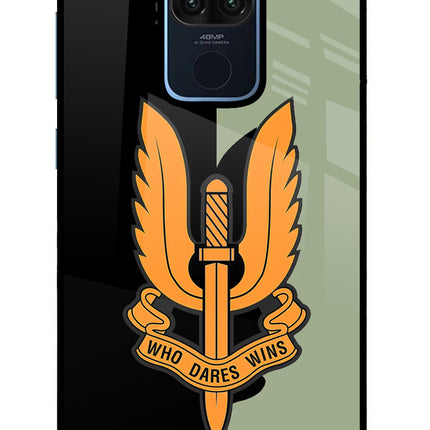 Balidan Logo Redmi Note 9 Glass Case Back Cover by Casekaro