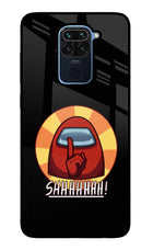 Among Us Shhh! Redmi Note 9 Glass Case Back Cover by Casekaro