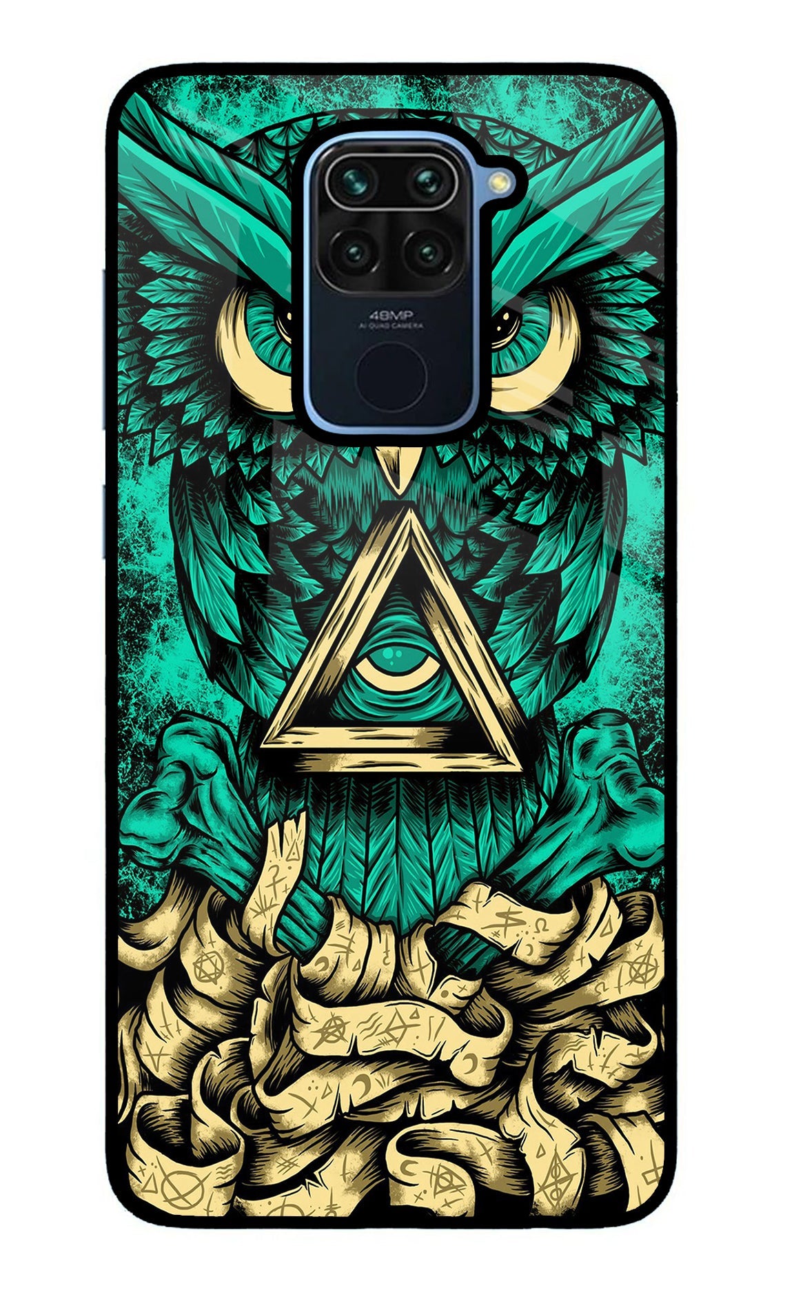 Green Owl Redmi Note 9 Back Cover