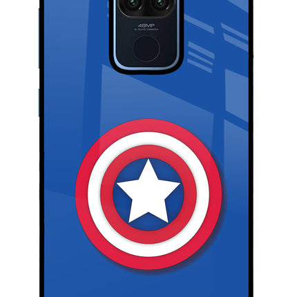 Shield Redmi Note 9 Glass Case Back Cover by Casekaro