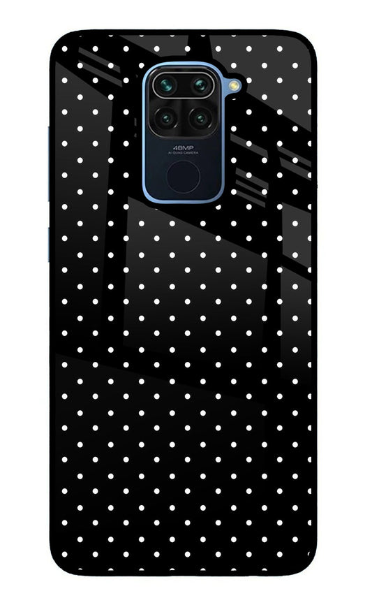 White Dots Redmi Note 9 Glass Case