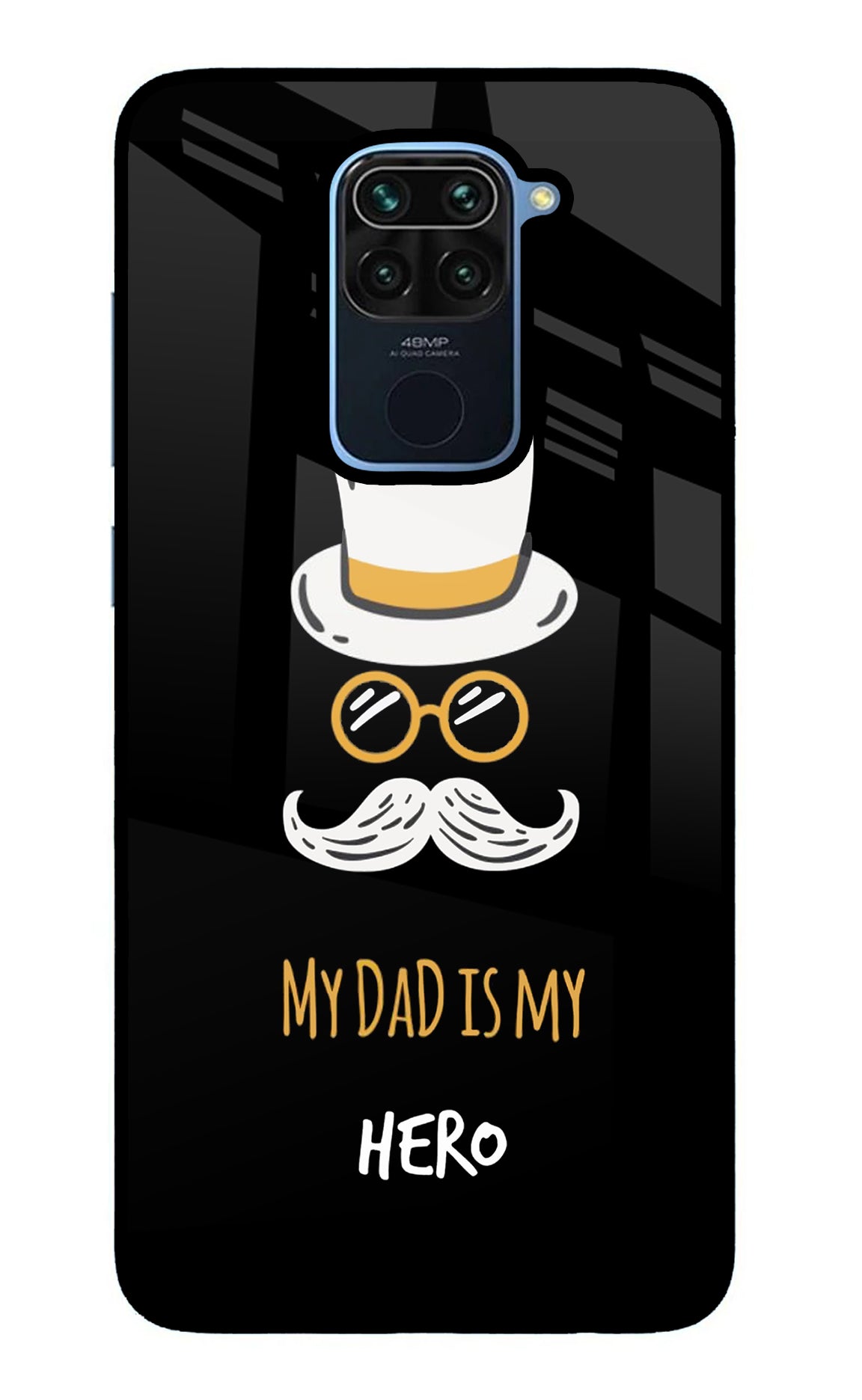 My Dad Is My Hero Redmi Note 9 Glass Case