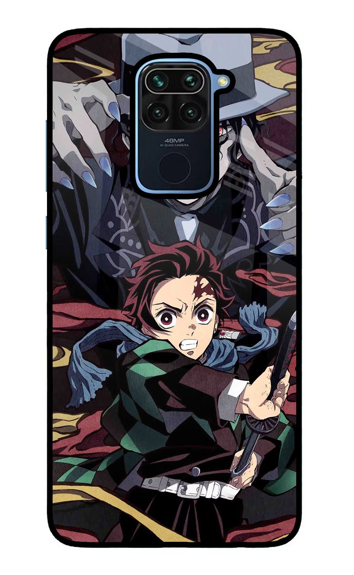 Demon Slayer Redmi Note 9 Glass Case Back Cover by Casekaro