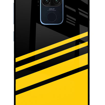 Yellow Shades Redmi Note 9 Glass Case Back Cover by Casekaro