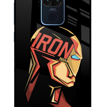 IronMan Redmi Note 9 Glass Case Back Cover by Casekaro