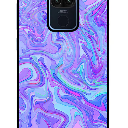 Glitter Redmi Note 9 Glass Case Back Cover by Casekaro
