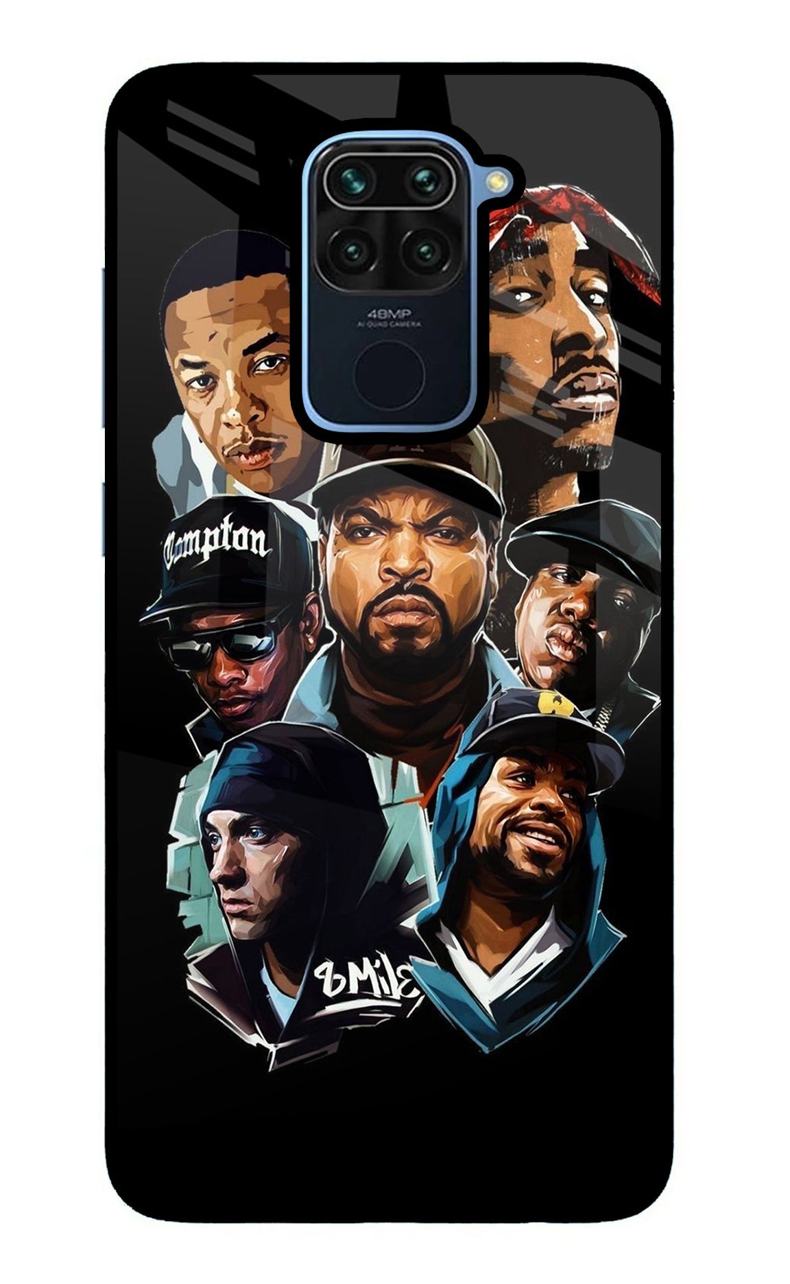 Rappers Redmi Note 9 Glass Case