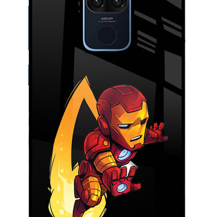 IronMan Redmi Note 9 Glass Case Back Cover by Casekaro