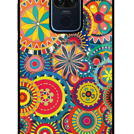 Gol Gol Art Redmi Note 9 Glass Case Back Cover by Casekaro