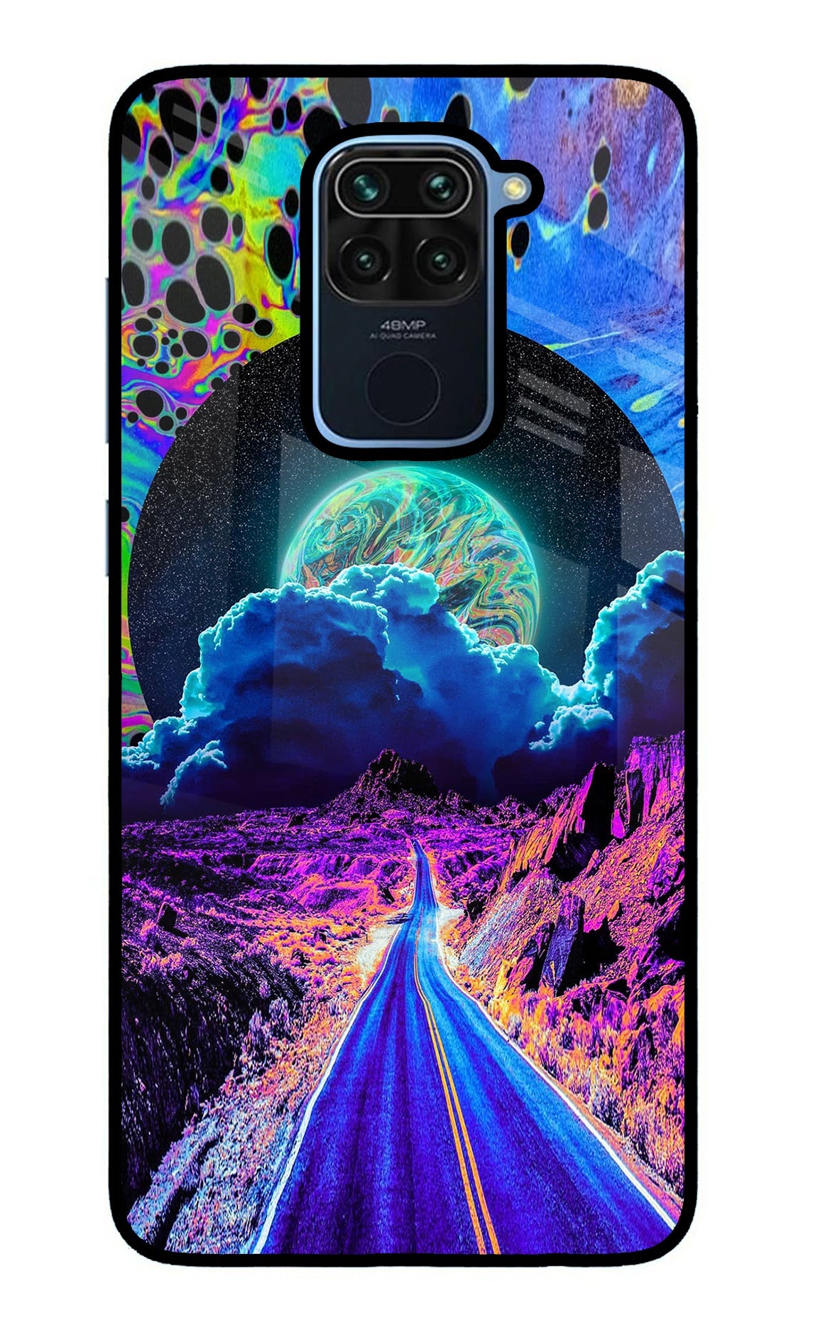 Psychedelic Painting Redmi Note 9 Back Cover