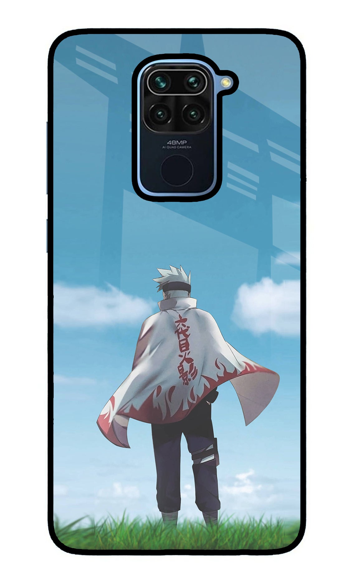 Kakashi Redmi Note 9 Glass Case